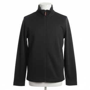 Telluride Clothing Co Full Zip Black Fleece Jacket Small Mens Pockets Soft Shell